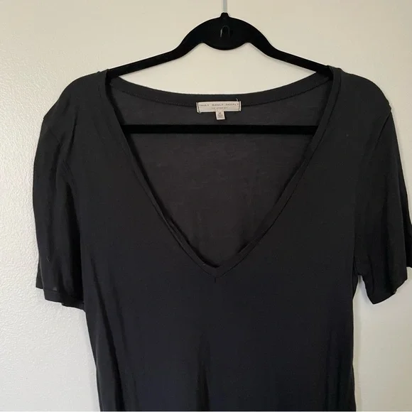 Truly Madly Deeply | Black Deep V-Neck Tee | Size Medium - Picture 5 of 10
